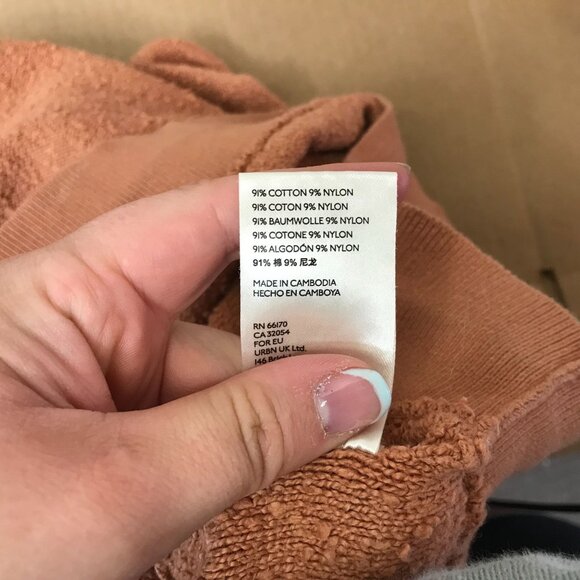 Free People Orange Textured Top - Picture 5 of 5